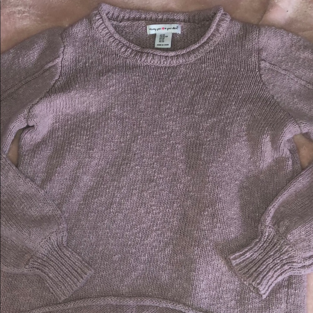 Purple crew neck sweater